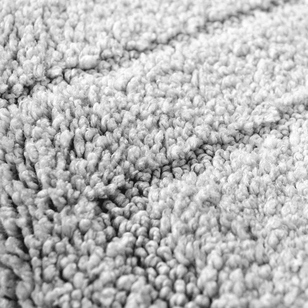 Allure Bath Fashions Silver Grey Non Slip Bath Mat and Pedestal Mat Set 2 Piece Image 2