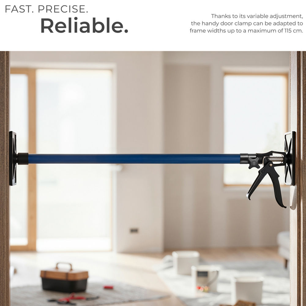 tectake Blue Height Adjustable Stepless Door Frame Struts Set 4 Pack Image 4