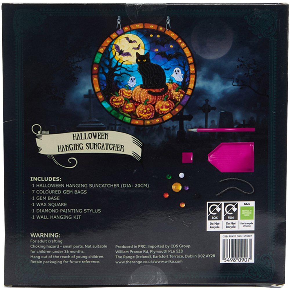 Halloween Diamond Suncatcher Diamond Painting Kit Image 4
