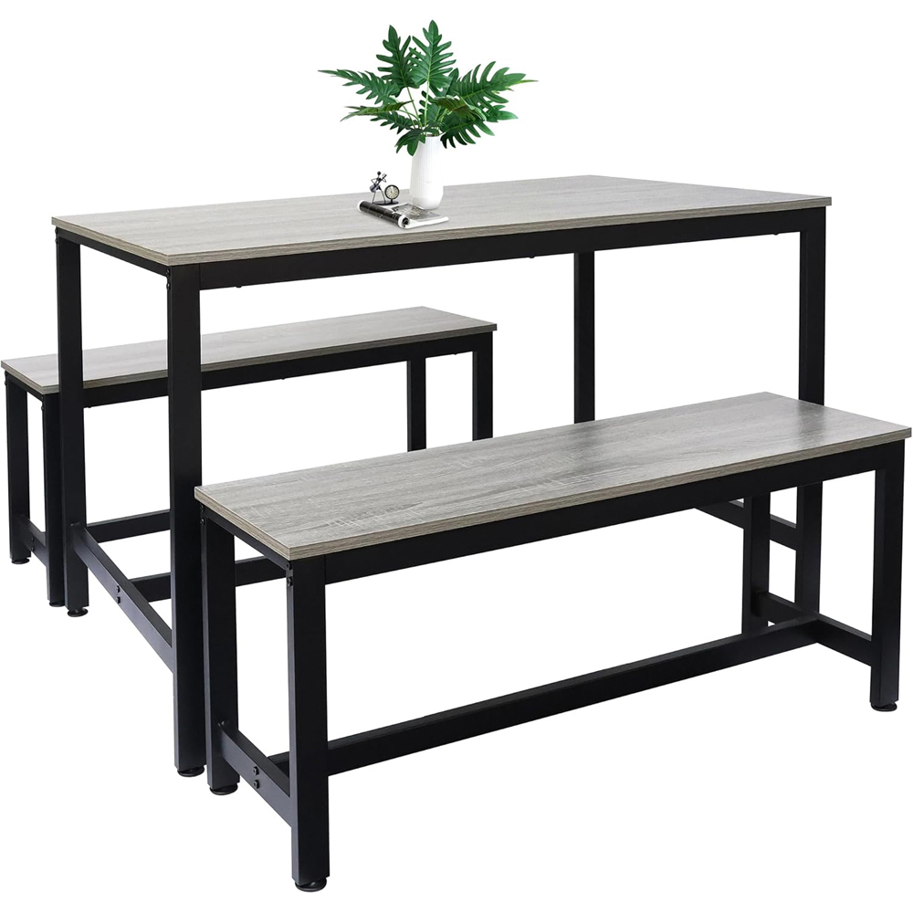 Alivio 4 Seater Dining Bench Set Image 2