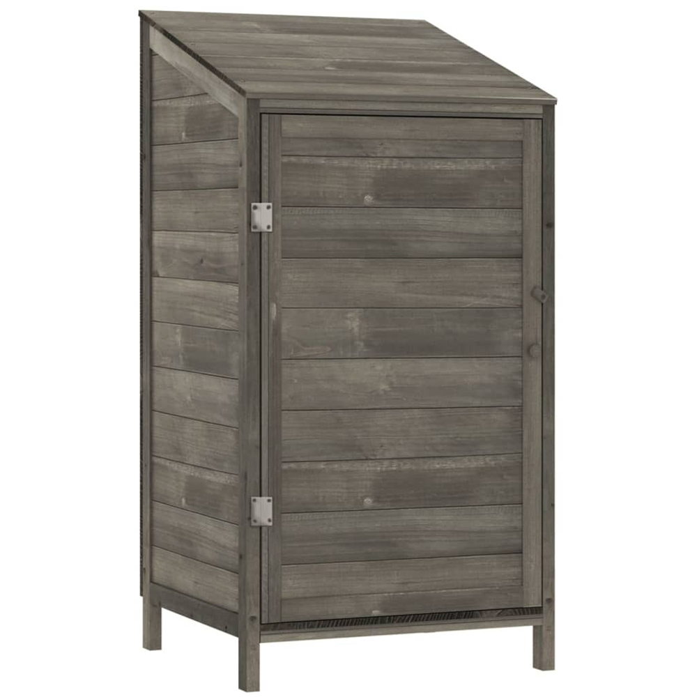 vidaXL 1.8 x 1.7ft Anthracite Wooden Pent Garden Shed Image 1