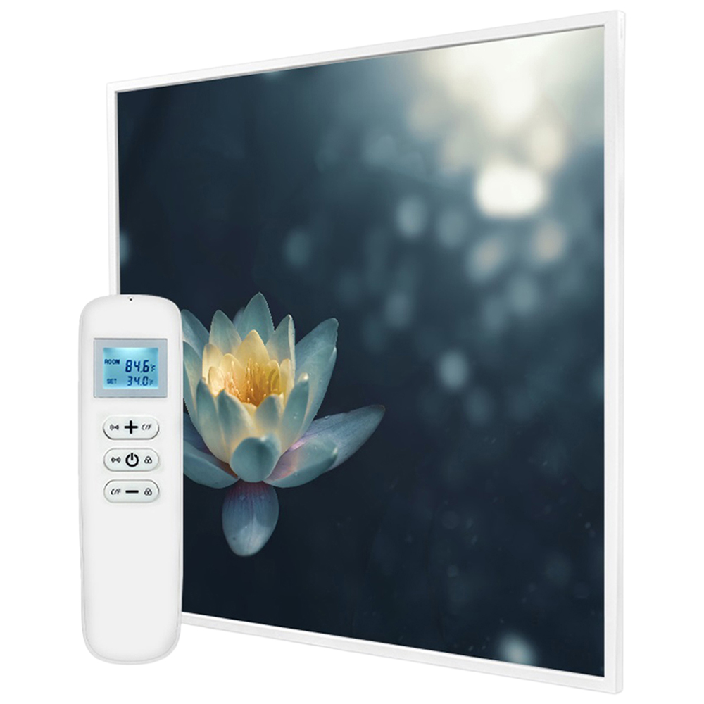 Mirrorstone Nexus Pond Lilly Picture Wi-Fi Infrared Heating Panel 350W 595 x 595mm  Image 1