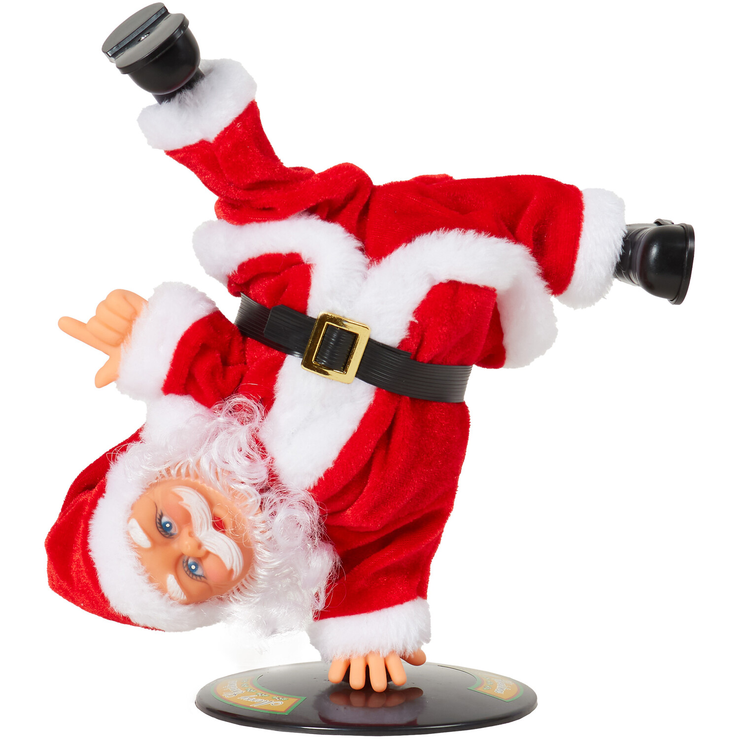 Break Dancing Santa Christmas Decoration - Red Image 5