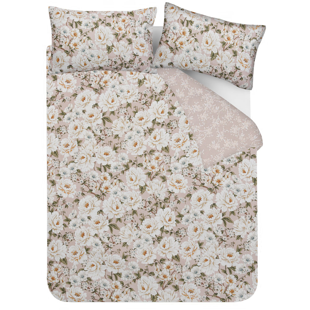 Smart Living Double Blush Pink Elegant Blooms Duvet Set Image 3