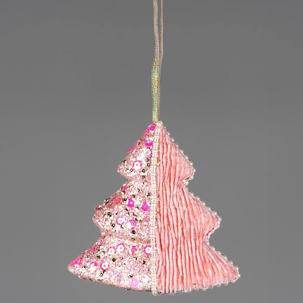 Shatchi Baby Pink Tree Ornament 3 Pack Image 3