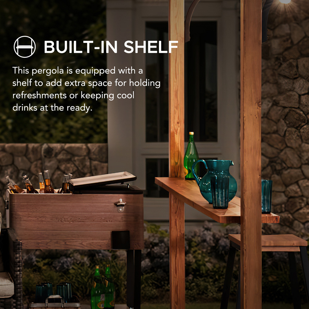 Sunjoy Skuta 4.06 x 2.59m Pergola Image 4