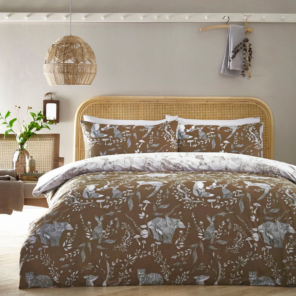 furn. Buckthorn Double Amber Duvet Set Image 1