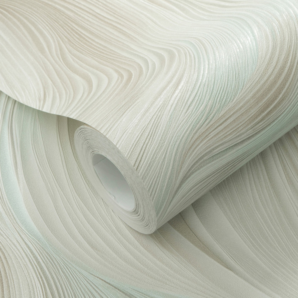 Erismann Waves of Light Turquoise Vinyl Wallpaper Image 3