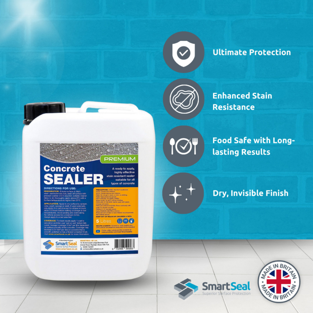 SmartSeal Premium Concrete Sealer 5L 2 Pack Image 2
