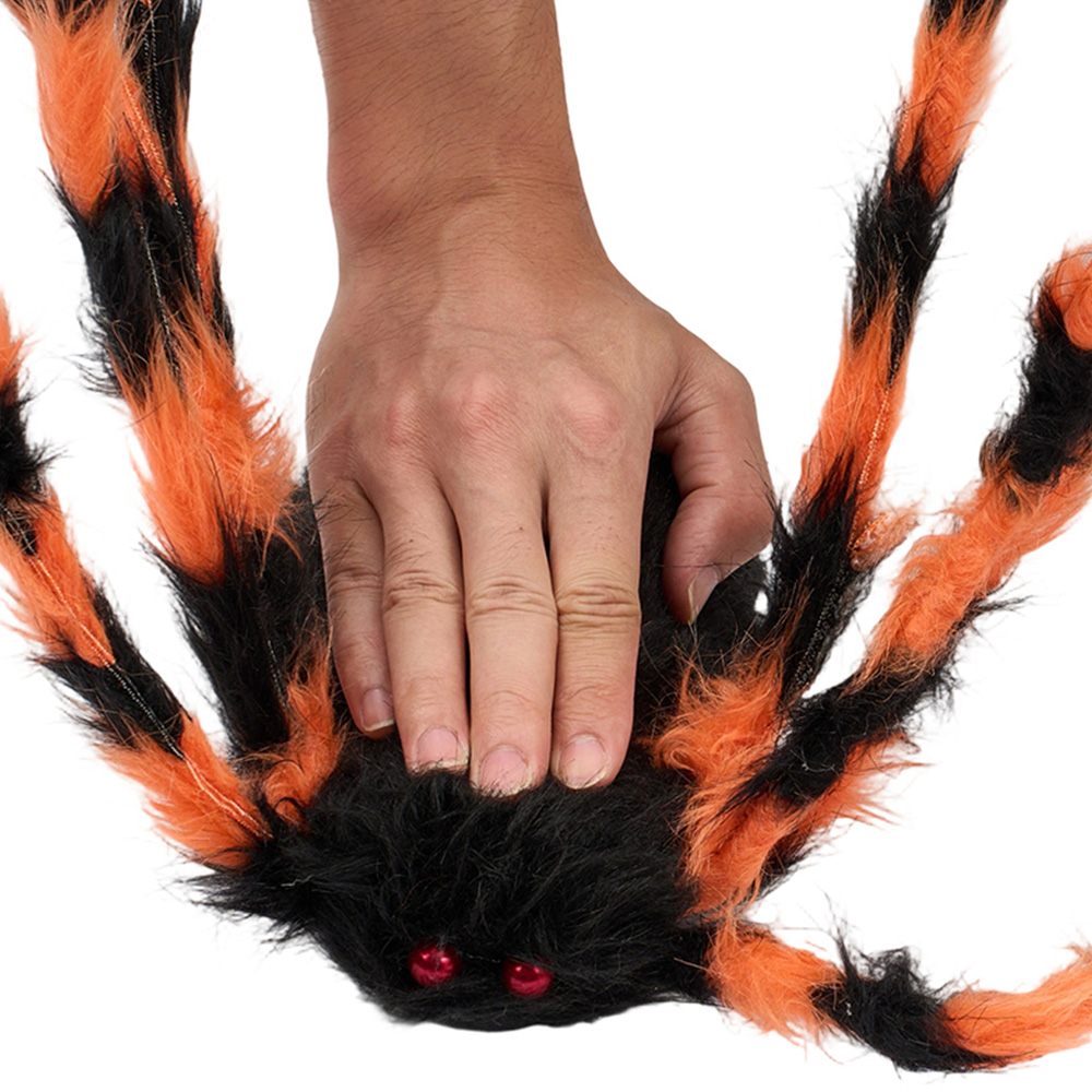 Living and Home Spider Web with Scary Spider Halloween Decoration 100 x 60cm Image 3