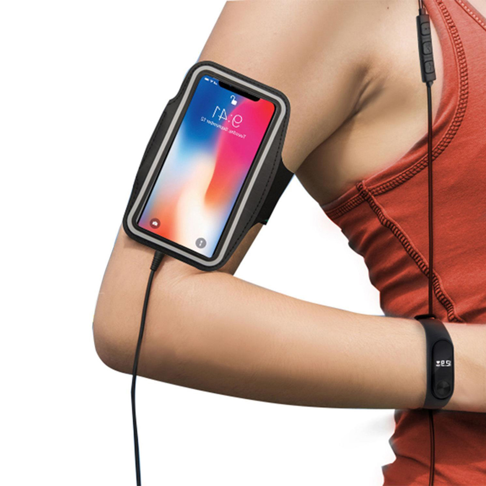 Projectt 3-in-1 Black Fitness Tracker Armband and Earphones Bundle Image 7