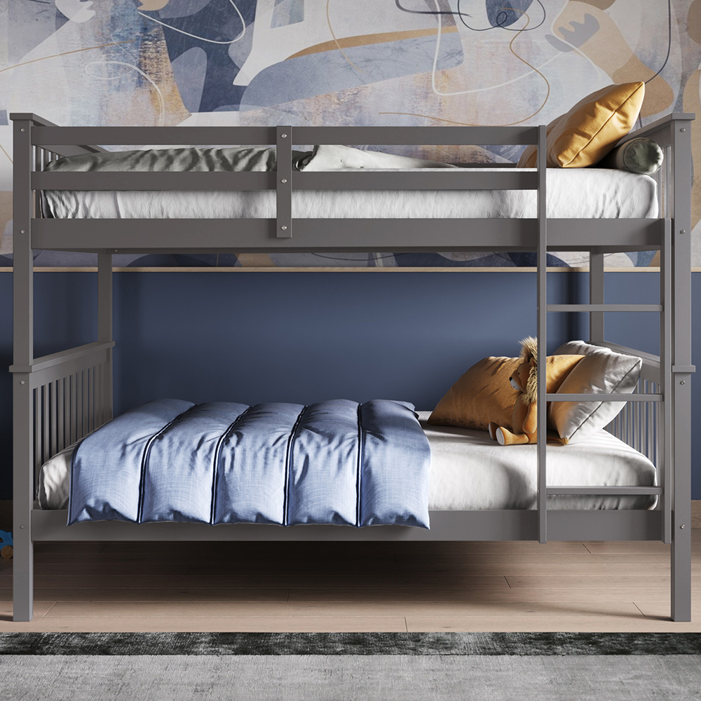 Flair Tetrad Small Double Grey Detachable Bunk Bed Image 3