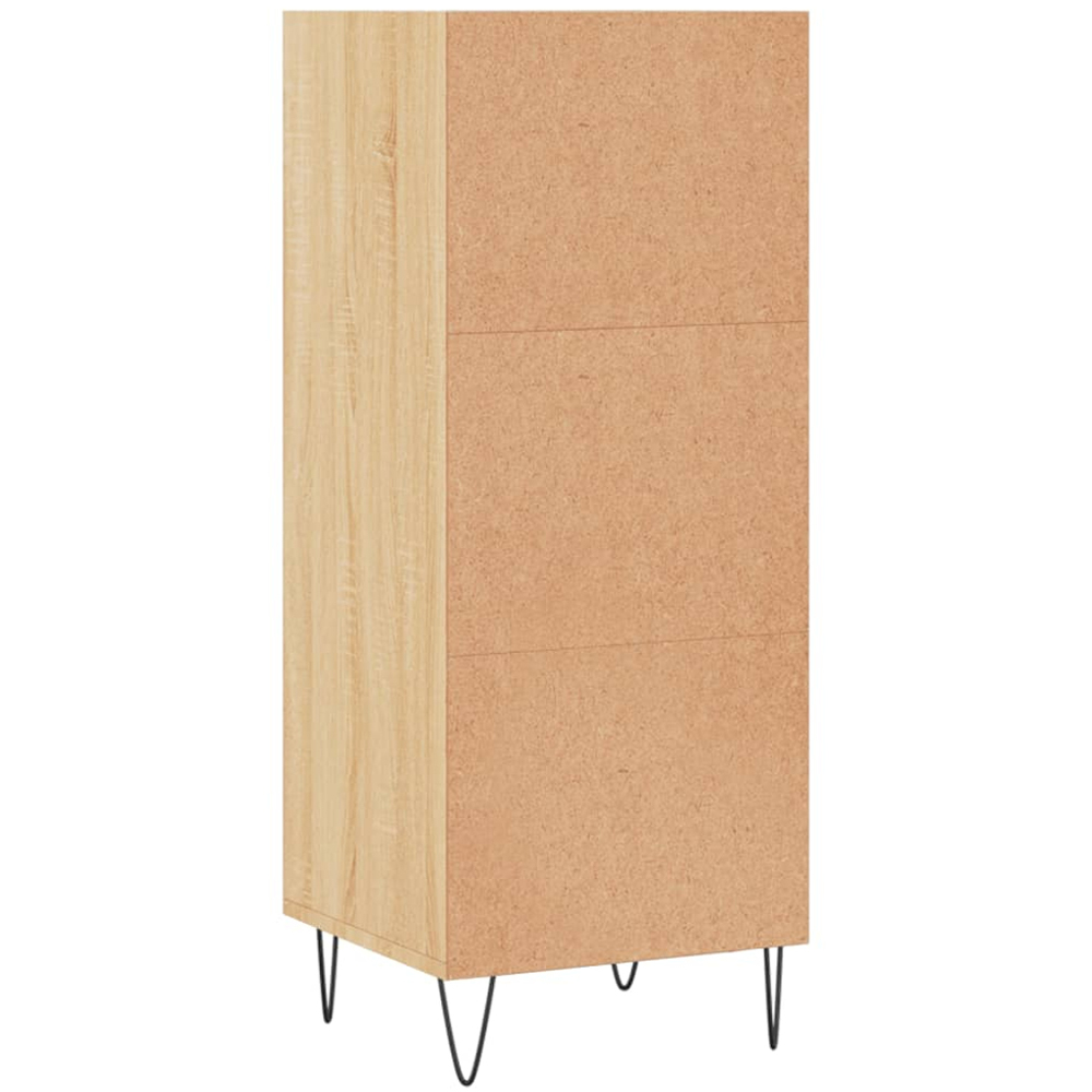 vidaXL 3 Shelf Sonoma Oak Sideboard Image 6