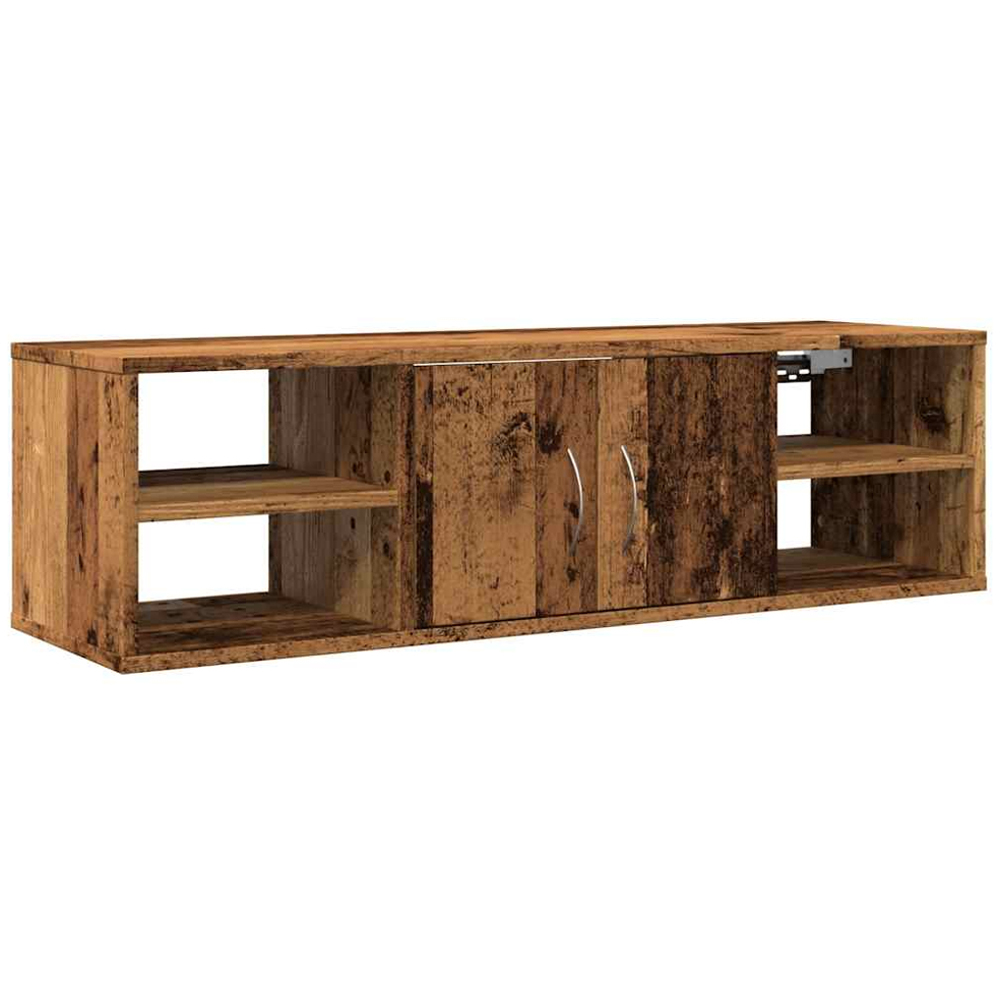 vidaXL 2 Door 4 Shelf Old Wood Wall Cabinet Image 2