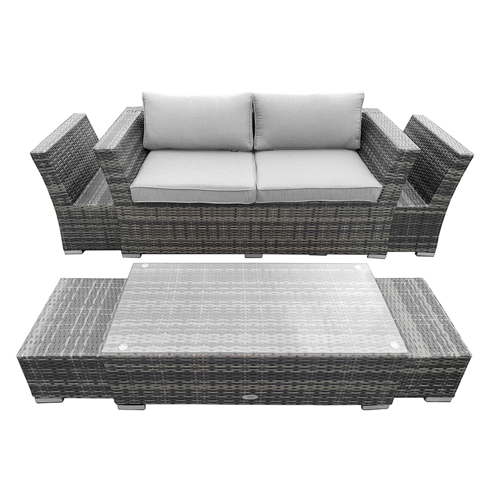 Charles Bentley St Tropez 6 Seater Rattan Effect Lounge Set Image 5