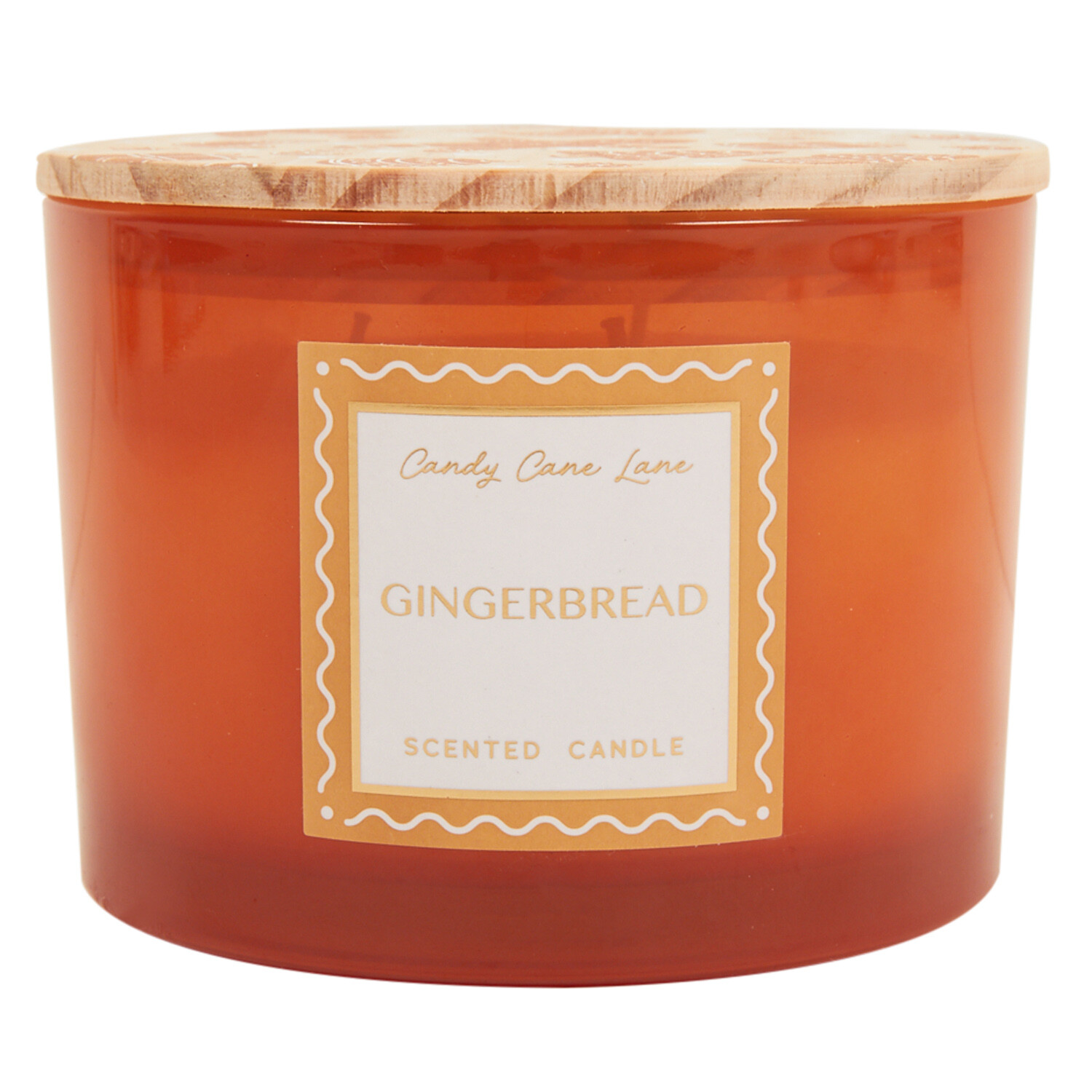 Festive Scented 3 Wick Candle - Gingerbread Image 1