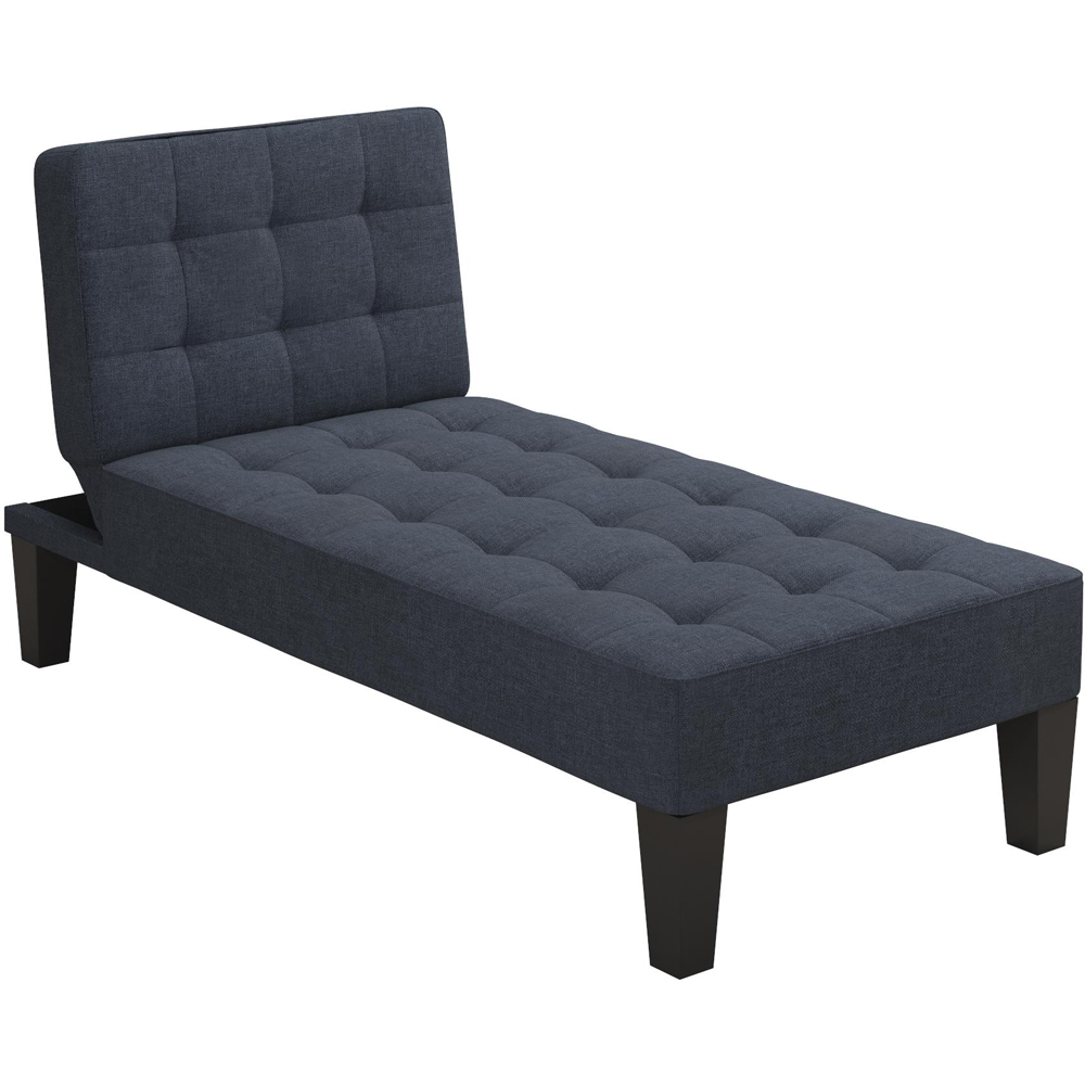 Dorel Adalynn Blue Linen Chaise Lounger Image 2