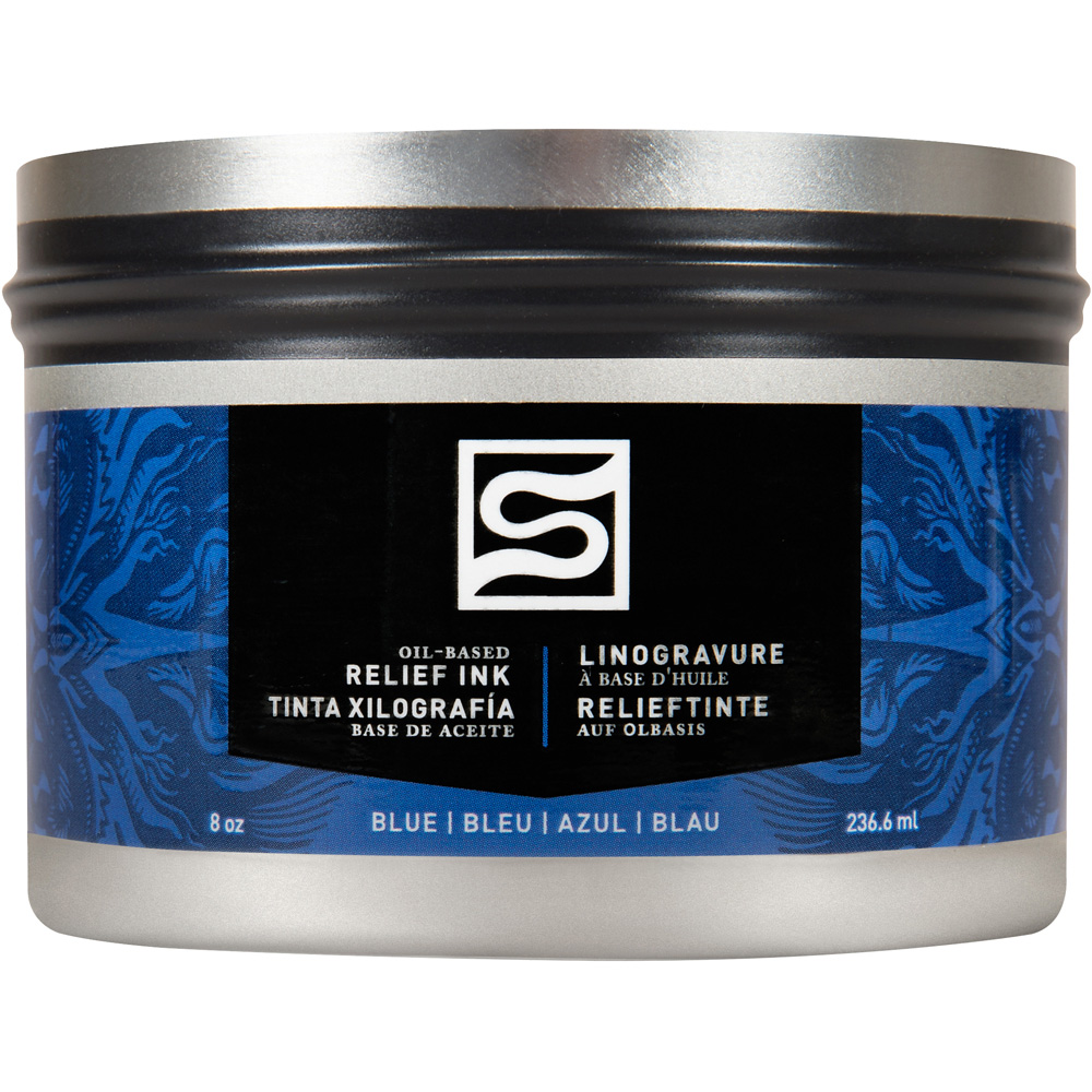 Speedball Blue Oil Relief Ink 236.5ml Image