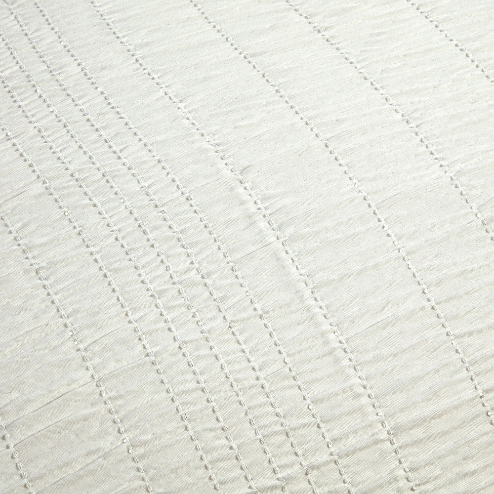 Estelle Seersucker Duvet SetSilverSuperking Image 3