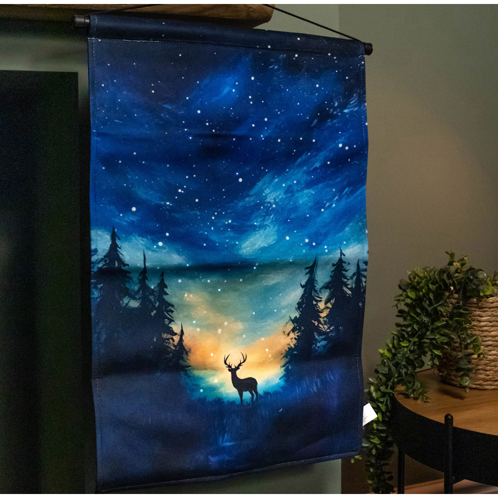 Samuel Alexander Stag Light Up Hanging Banner 60 x 40cm Image 5