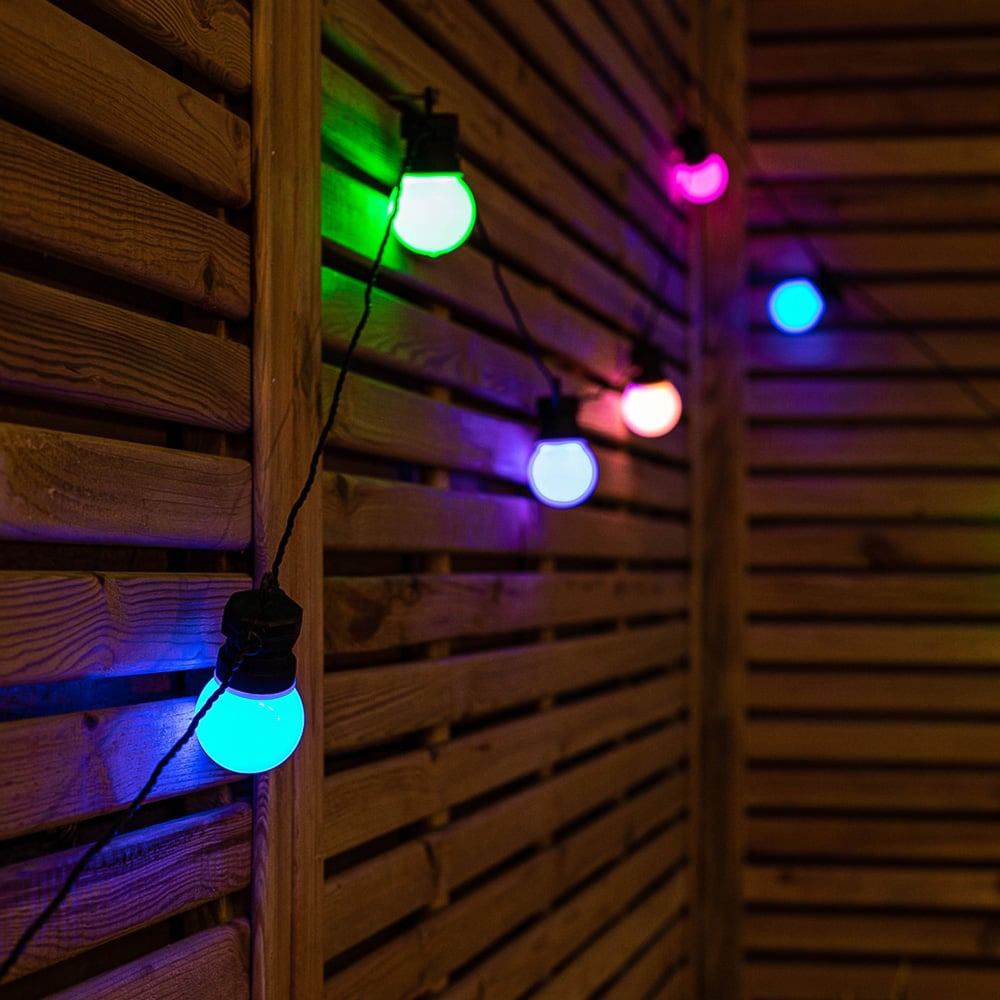 Samuel Alexander Multi Coloured LED Connectable Party Festoon Lights 20 Pack Image 1