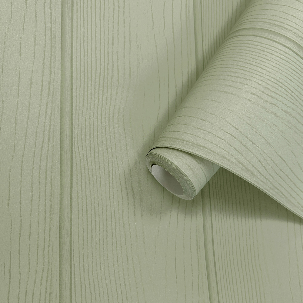 Holden Decor Tongue and Groove Sage Wallpaper Image 2