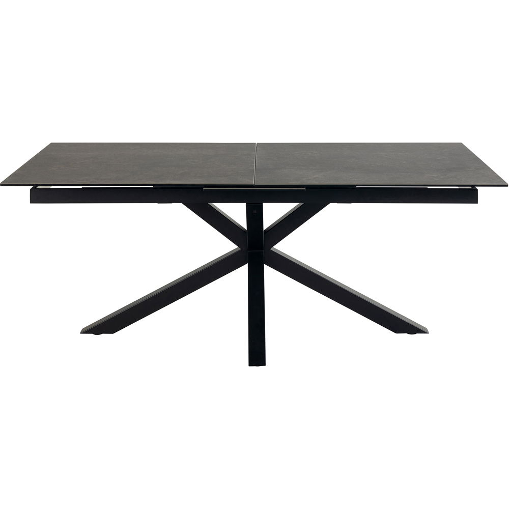 Florence Heaven Ceramic 8 Seater Extendable Dining Table Black Image 3