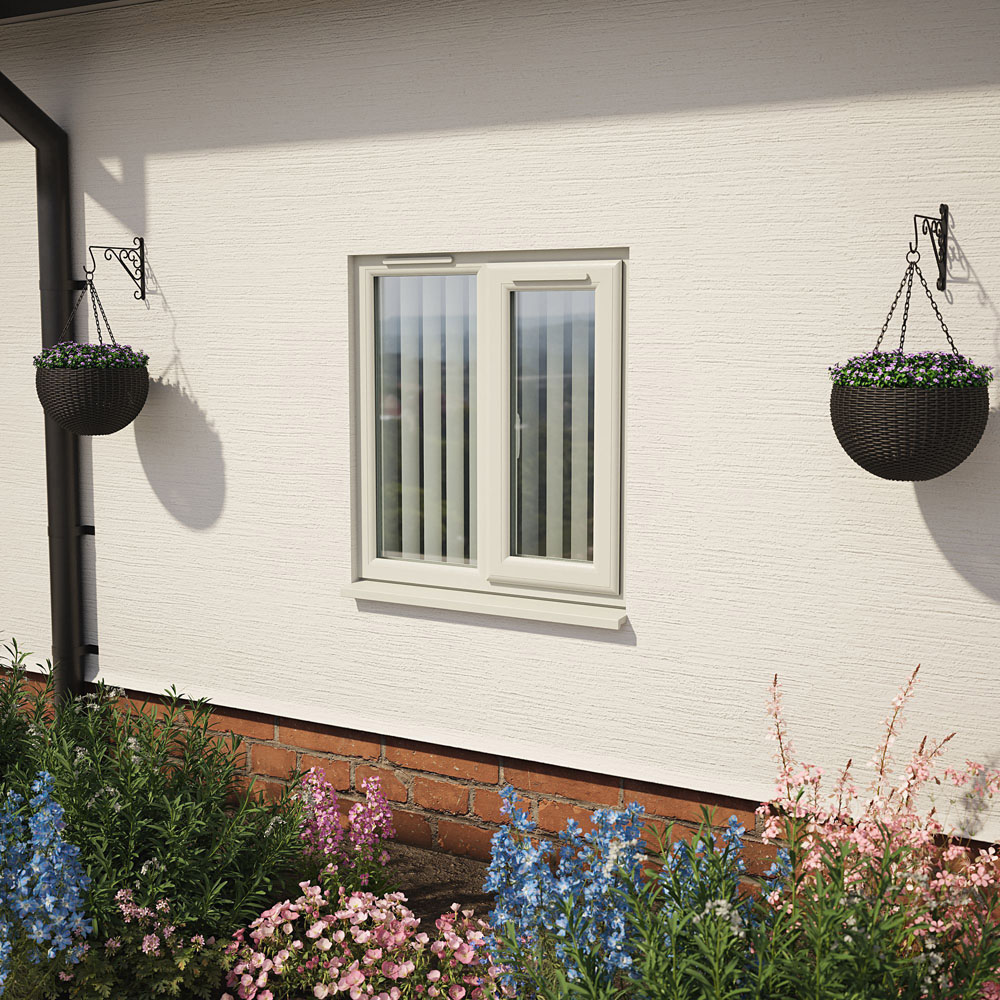 Crystal Agate and White RH Side Hung Next to a Fixed Clear Triple Glazed Window 905 x 965mm Image 2