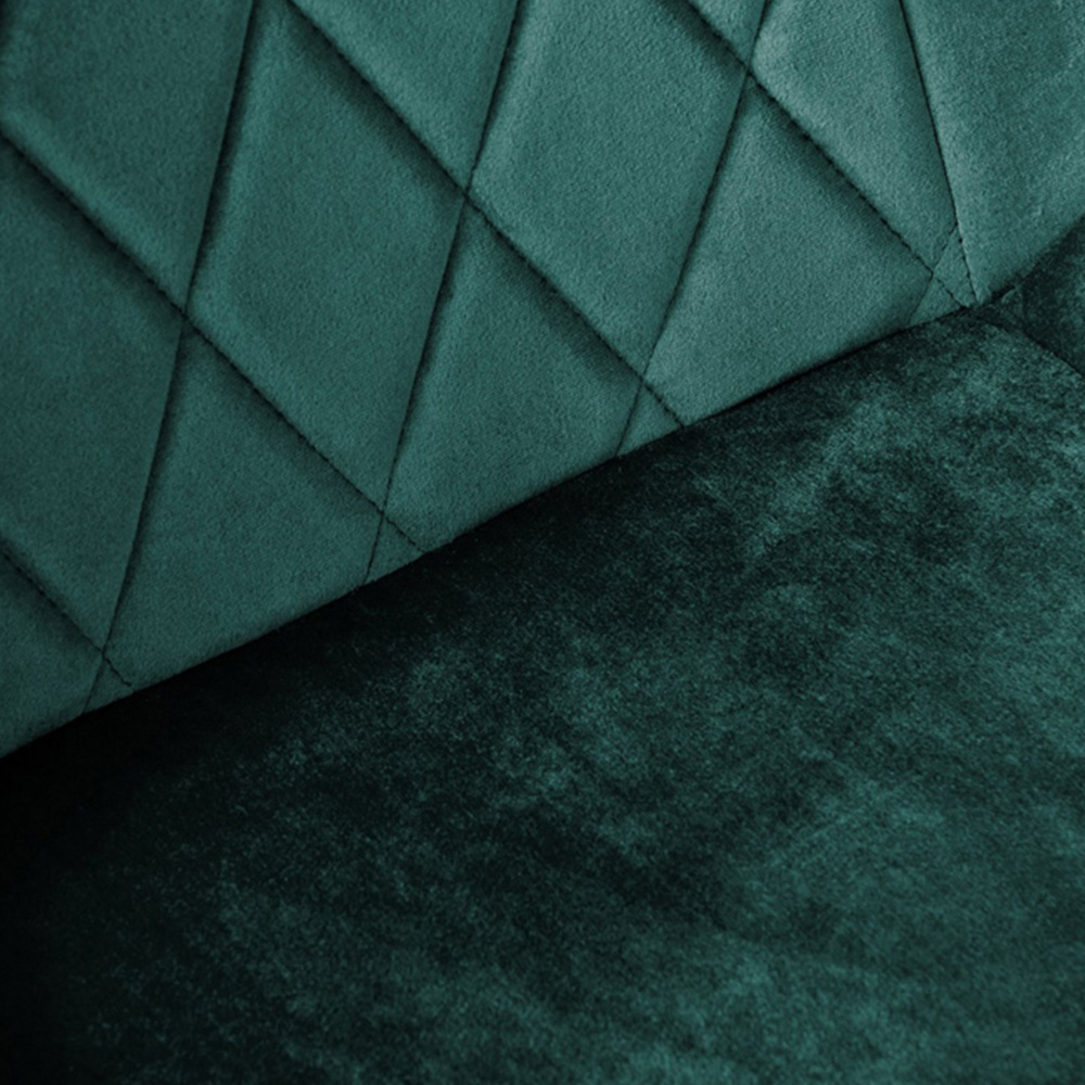 Furniturebox Solo Cesano 4 Seater Dining Set Brown Green and Black Image 7