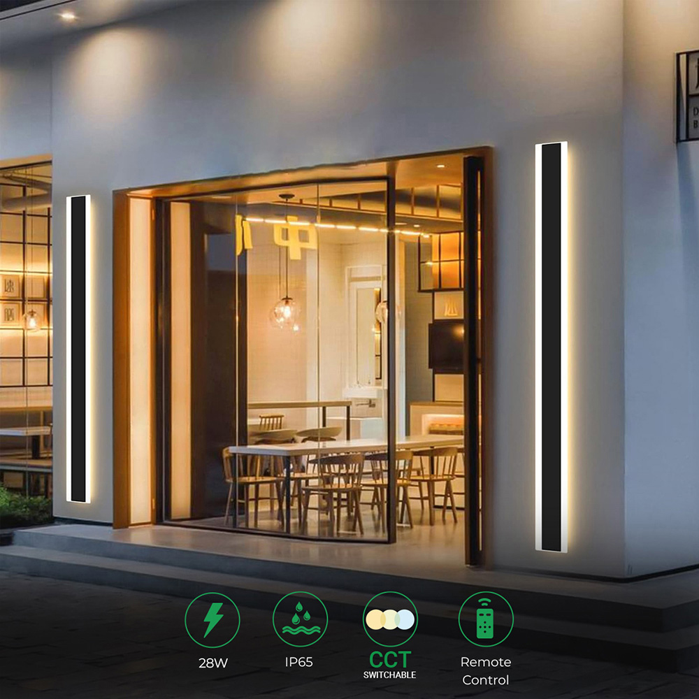 ENER-J 28W CCT Changing and Dimming IP65 Acrylic Wall Light Image 2