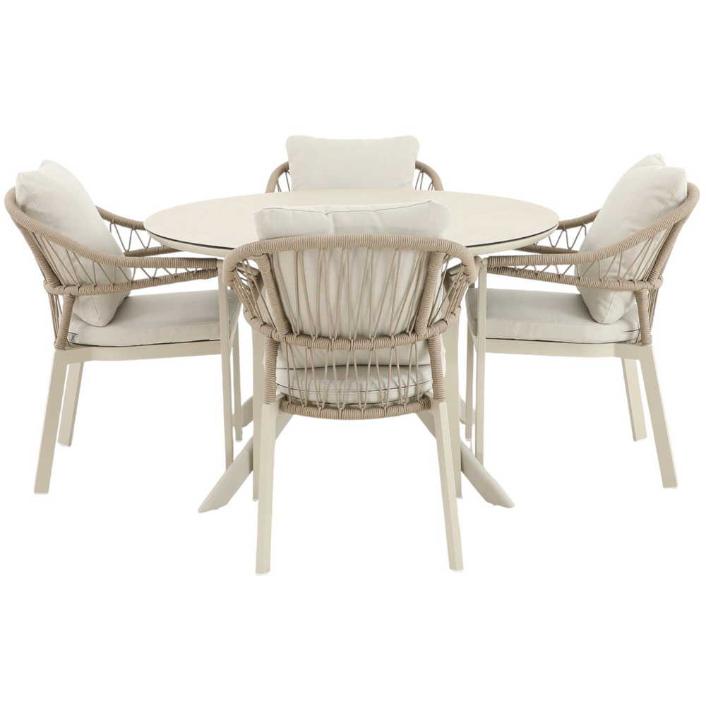 Hampton Dining Table and Chair Set Neutral Image 2