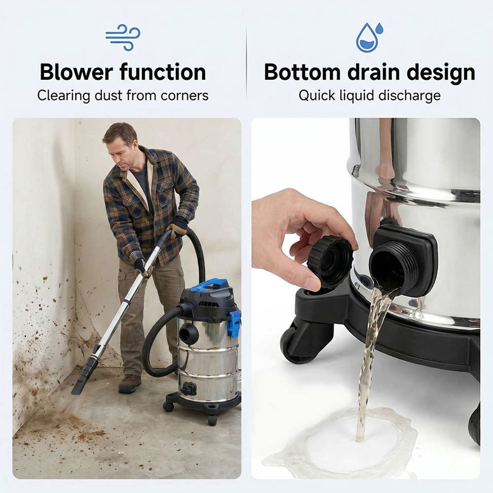 Spector RB1023-SL-UK Wet and Dry Heavy Duty Vacuum Cleaner 1400W Image 5