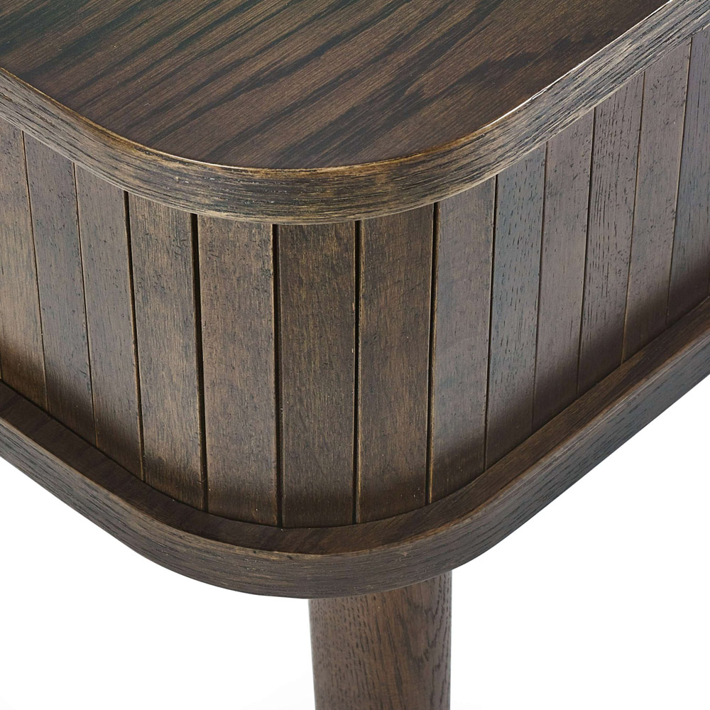 Julian Bowen Arya 2 Door Dark Oak Effect Fluted Coffee Table Image 5
