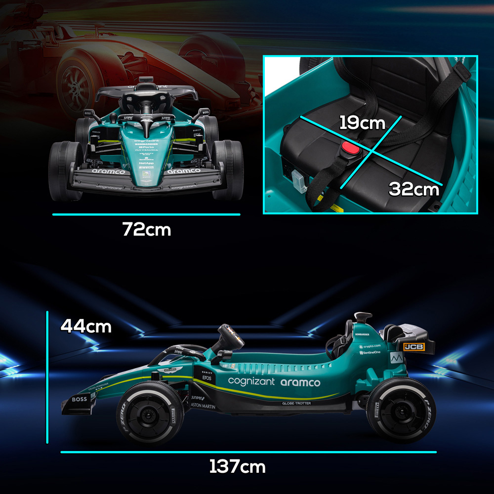 Tommy Toys Kids Electric Go Kart with Shock-Absorbing Wheels and Remote Image 7