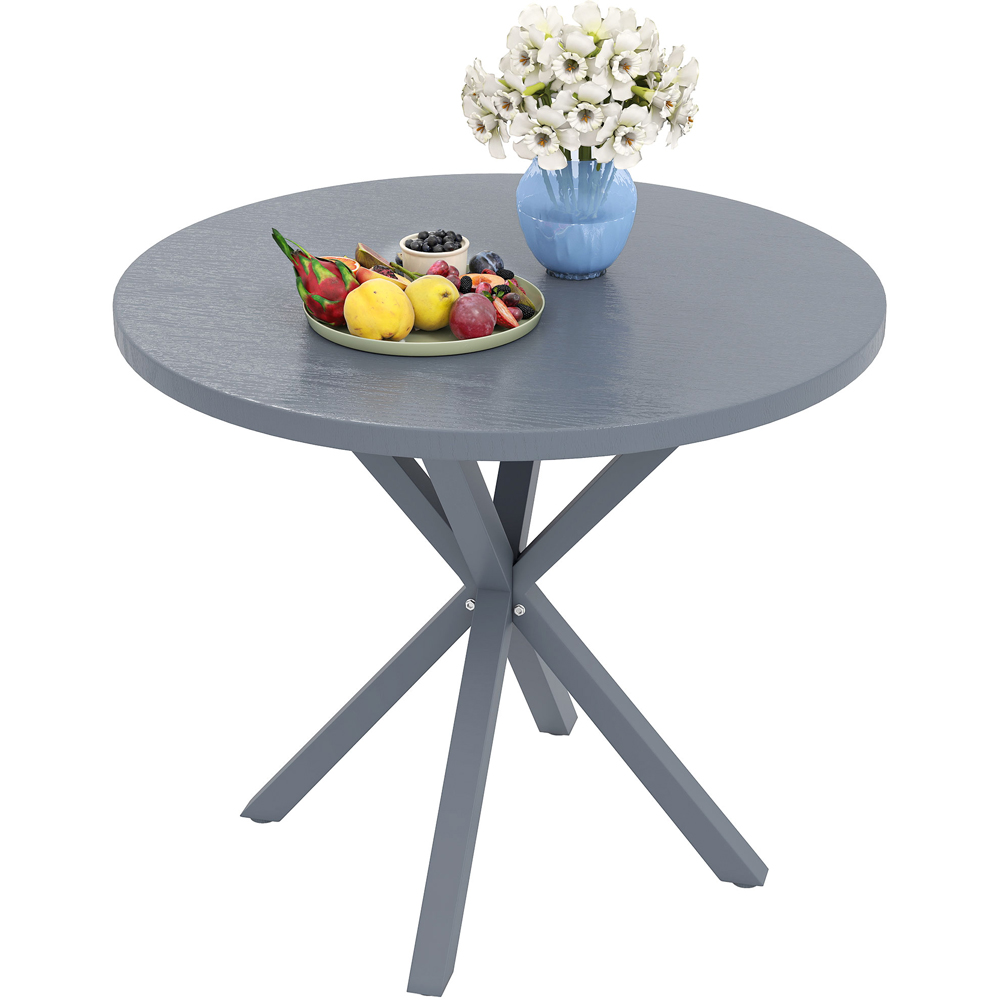 Outsunny 4 Seater Wood Effect Top Garden Table Image 2