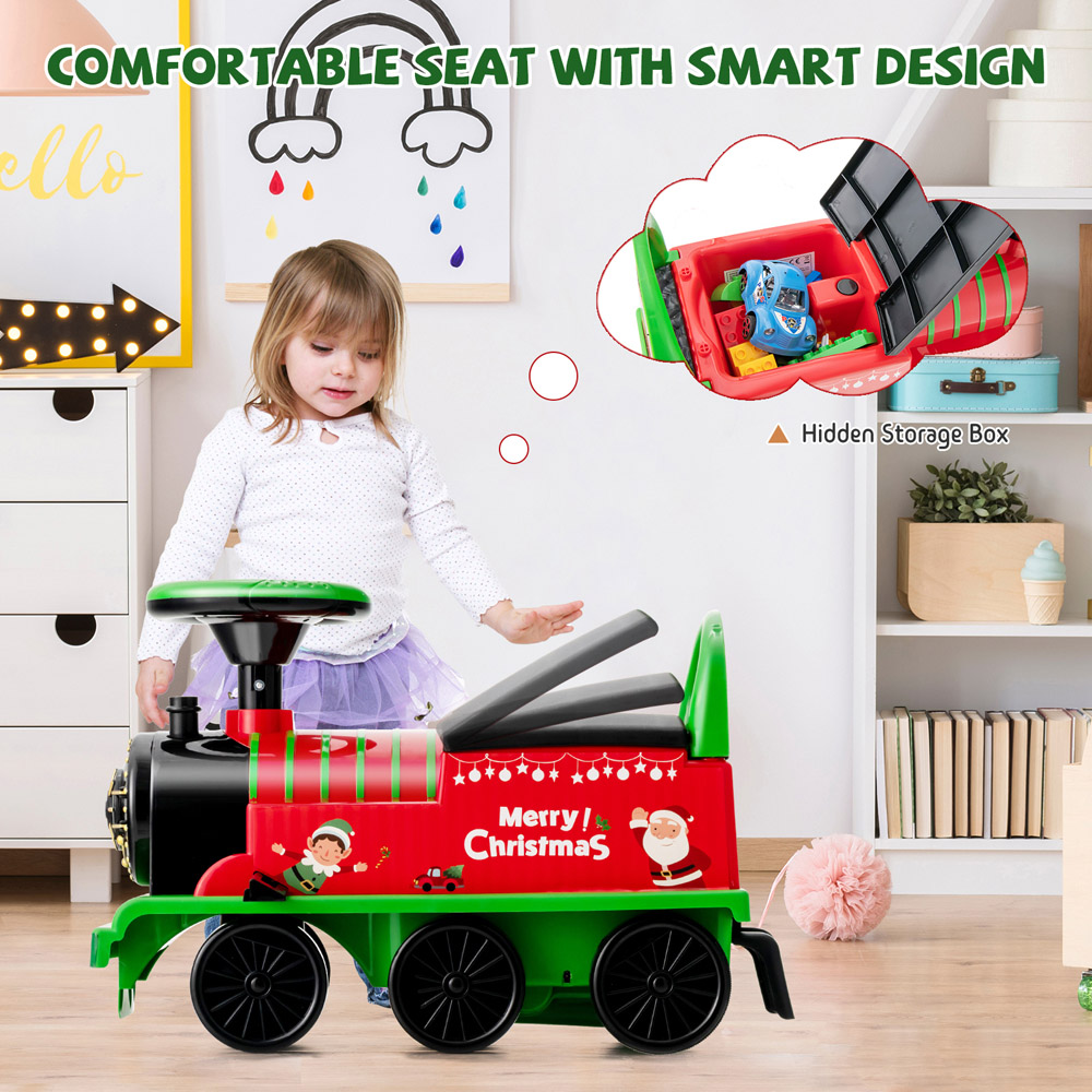 Costway Kids Green Battery Powered Electric Ride On Car 6V Image 7