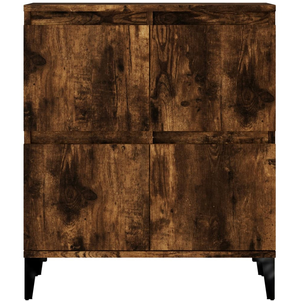 vidaXL 2 Door Smoked Oak Sideboard Set of 2 Image 8