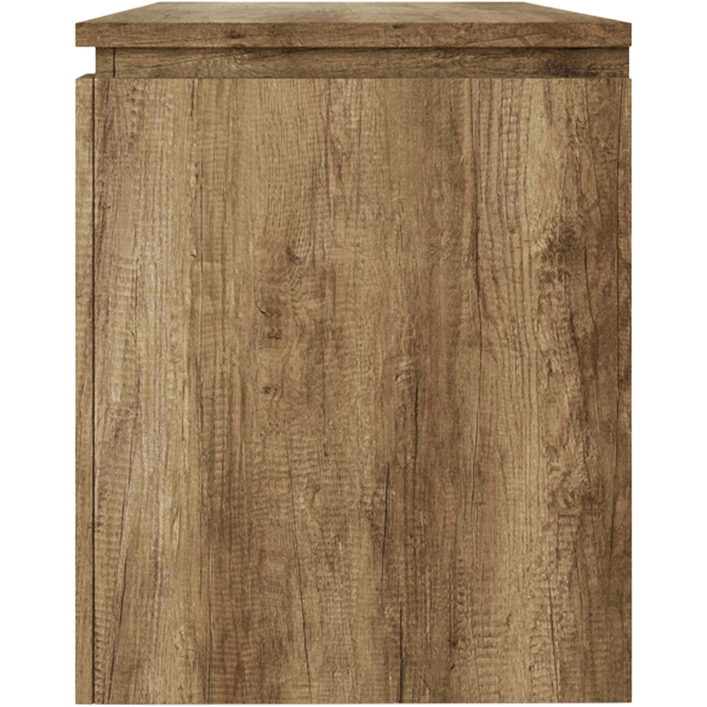 GFW Canyon 2 Drawer Single Shelf Oak TV Unit Image 3