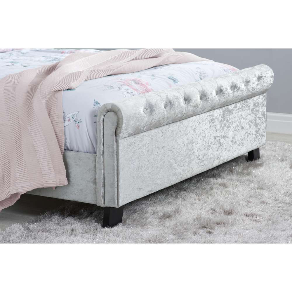 Sienna Double Grey Bed Frame Image 7