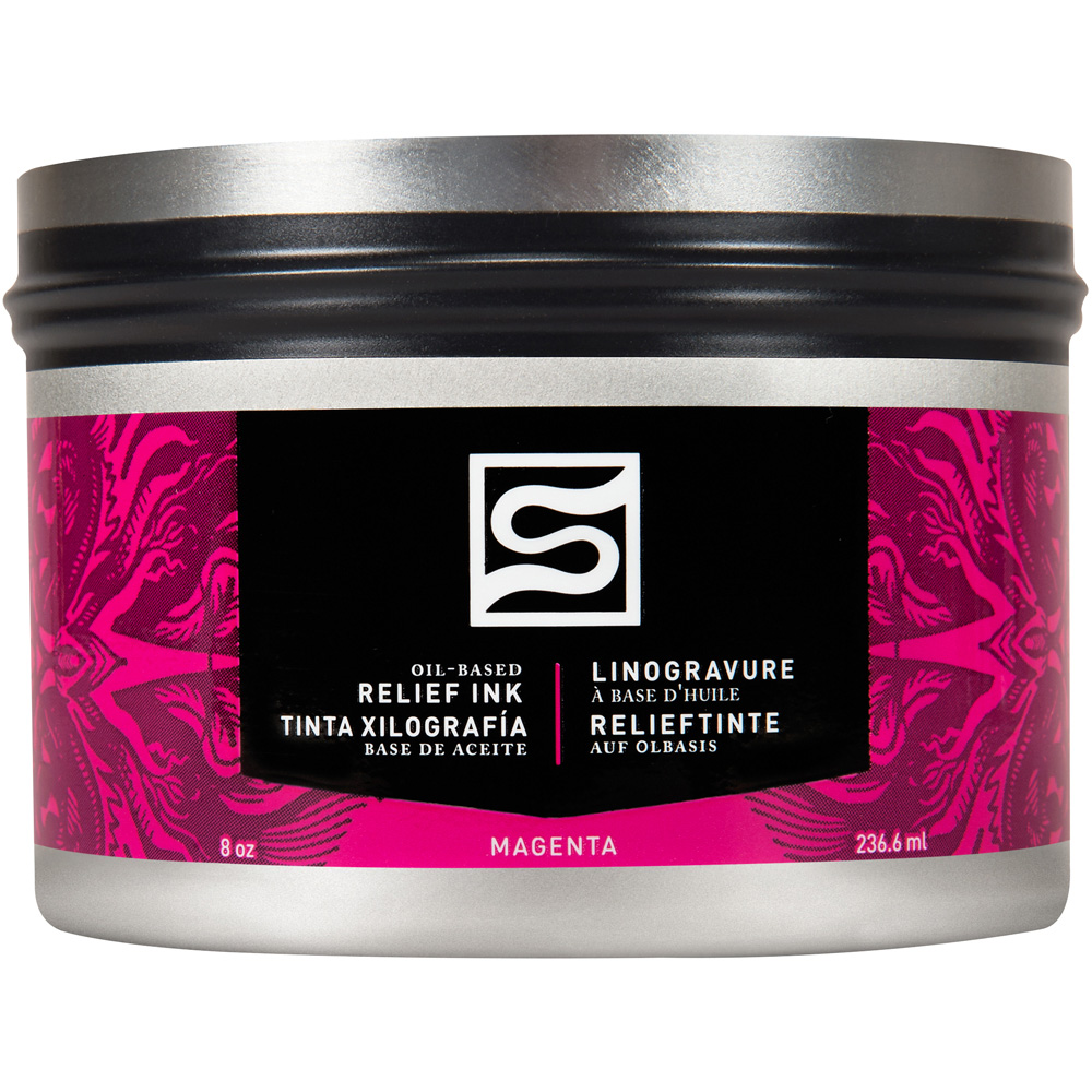 Speedball Magenta Oil Relief Ink 236.5ml Image