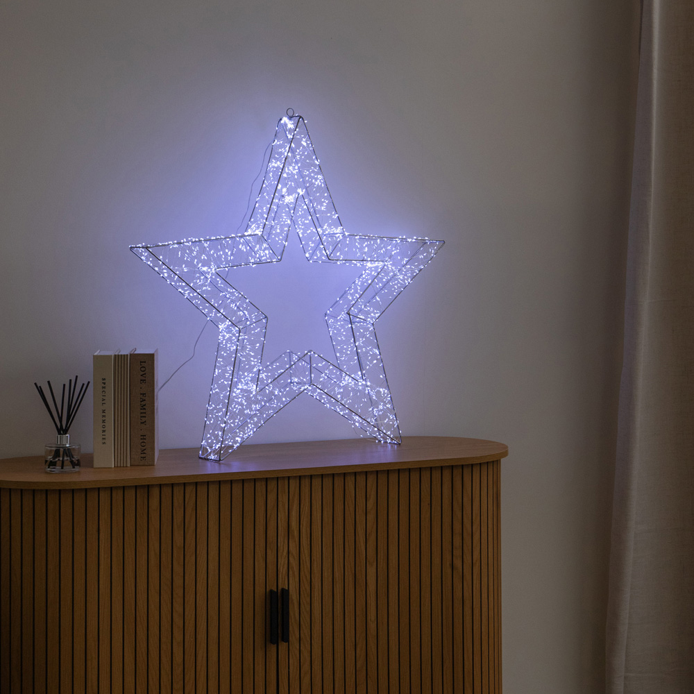Samuel Alexander 2400 Cool White LED Light-Up Christmas Galaxy Star 78cm Image 8