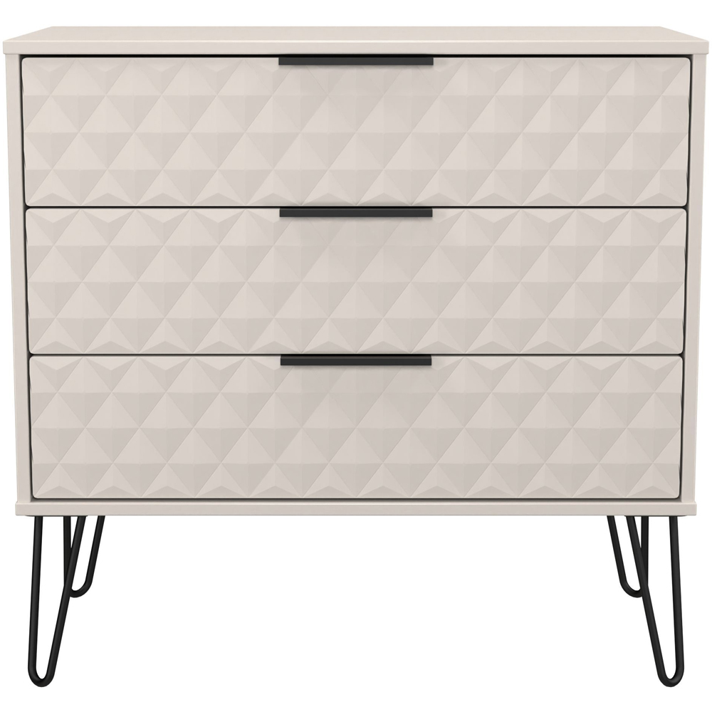 Crowndale Harlequin 3 Drawer Kashmir Matt Chest of Drawers Ready Assembled Image 3
