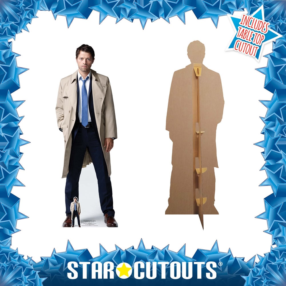 Star Cutouts Castiel Supernatural Misha Collins Cutout 6ft Image 4