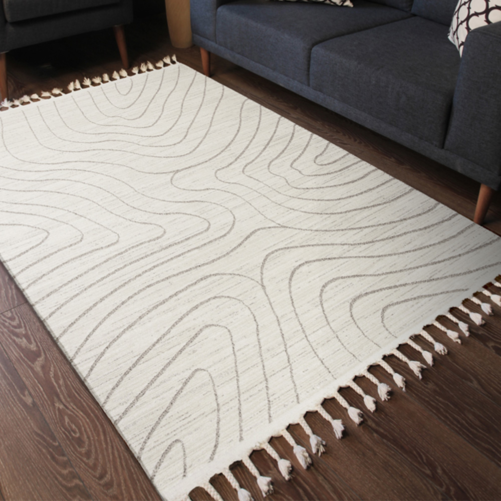 Esselle Home Arctic Contour Natural and Mink Rug 200 x 290cm Image 6
