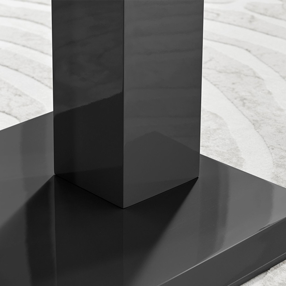 Furniturebox Molini Valera 4 Seater Dining Set Black Image 6