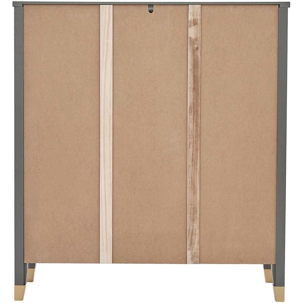 Palazzi 3 Shelves Grey Bookcase Image 5