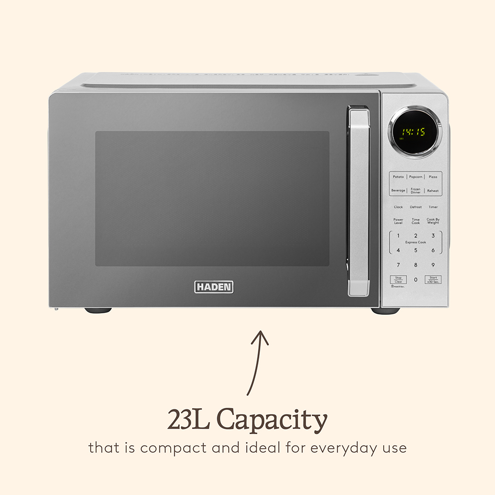 Haden 214706 White 23L Digital Microwave 900W Image 3
