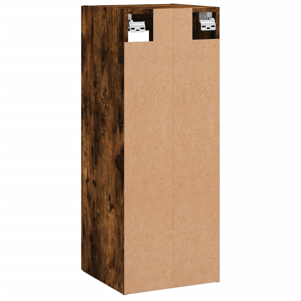 vidaXL Single Door 3 Shelf Brown Wall Mounted Cabinet Image 9