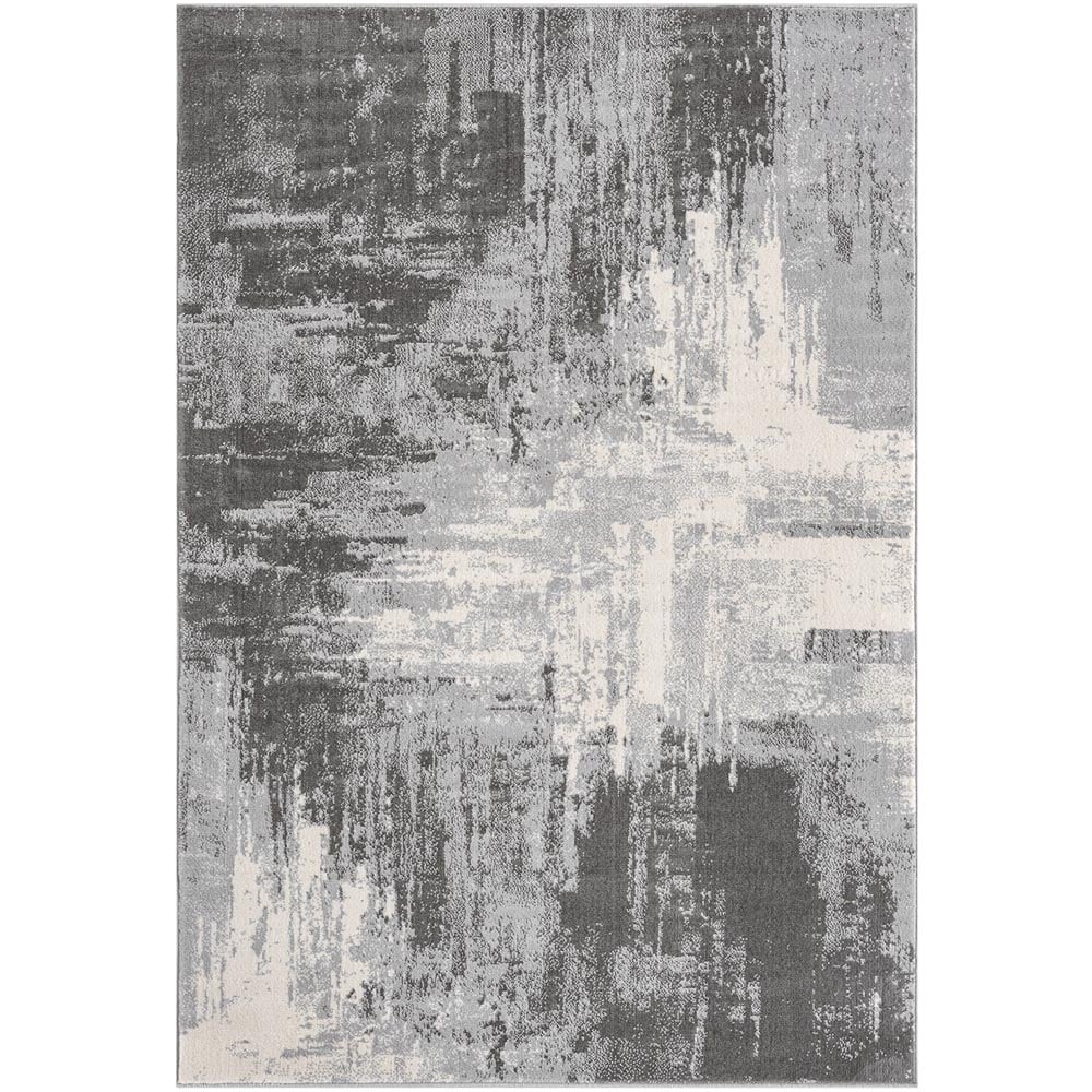 Desire Rugs Obsidian Grey Craft Abstract Rug 160 x 230cm Image 1