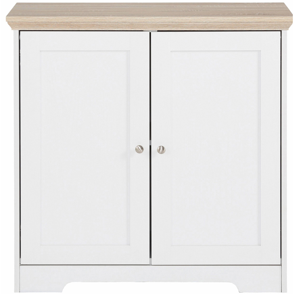 Loft24 Nanna 2 Drawer White Oak Sideboard Image 3